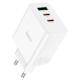 Hoco C126A (1*Type A+2*Type C) Charging Adapter (40W)